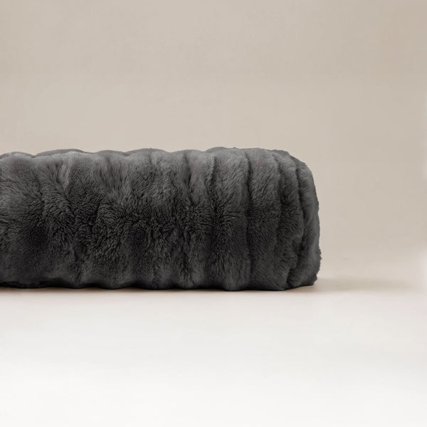 Pompom Body Pillow | Anthracite | 140 x 20cm - The Bedding & Blankets Store