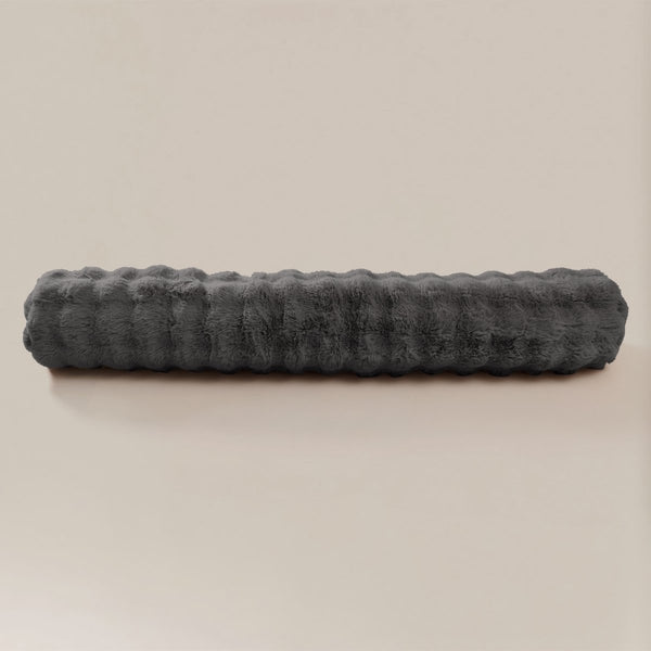 Pompom Body Pillow | Anthracite | 140 x 20cm - The Bedding & Blankets Store