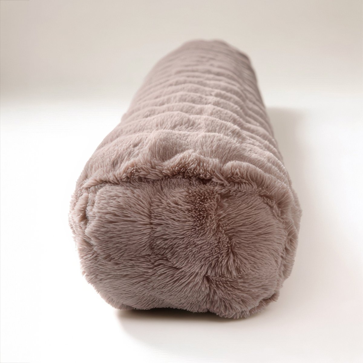Pompom Body Pillow | Taupe | 140 x 20cm - The Bedding & Blankets Store