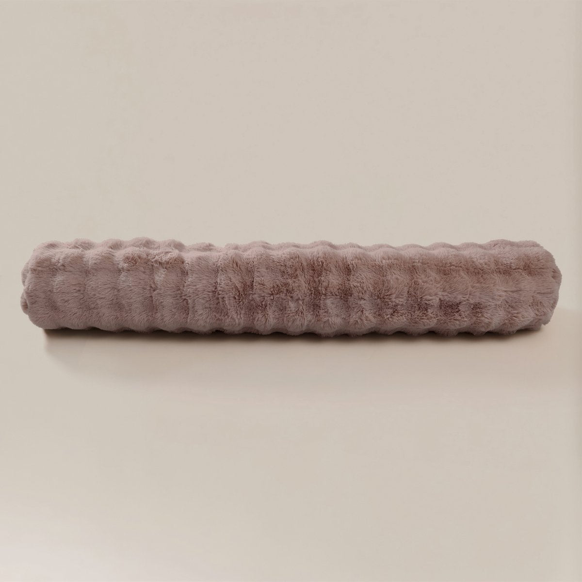 Pompom Body Pillow | Taupe | 140 x 20cm - The Bedding & Blankets Store