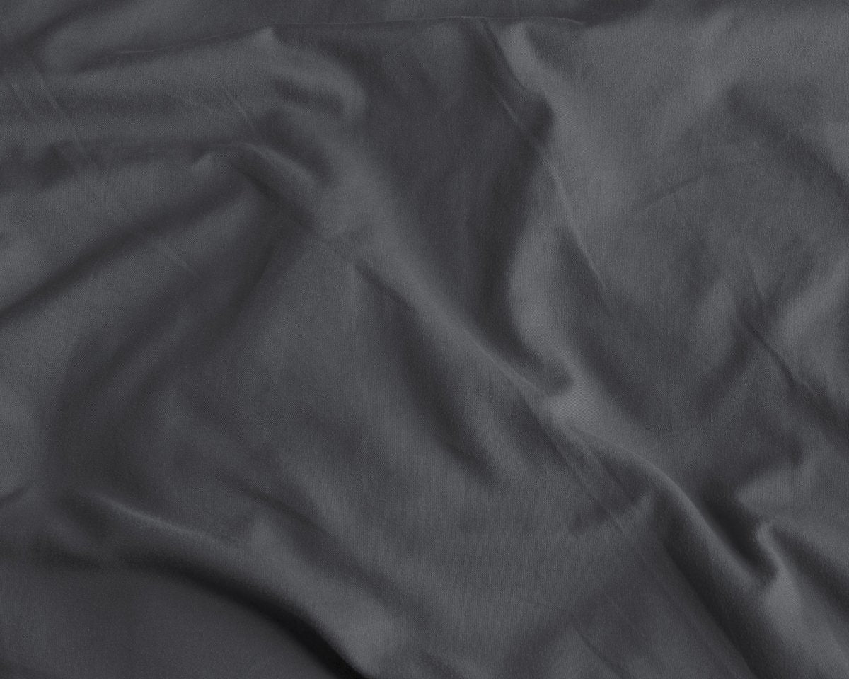 Sateen Cotton 2 in 1 Pillowcase | Anthracite | 60cm x 70cm - The Bedding & Blankets Store