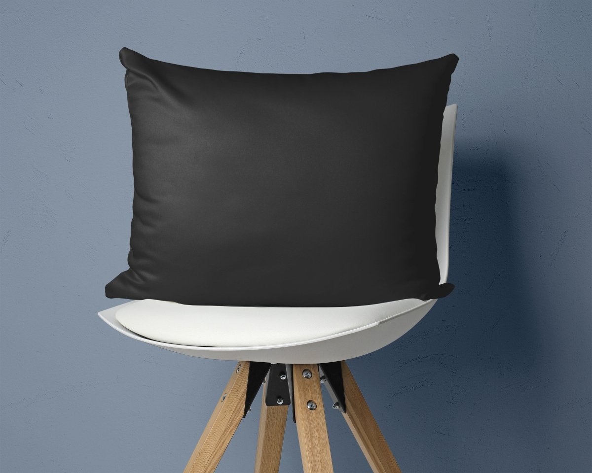 Sateen Cotton 2 in 1 Pillowcase | Black | 60cm x 70cm - The Bedding & Blankets Store