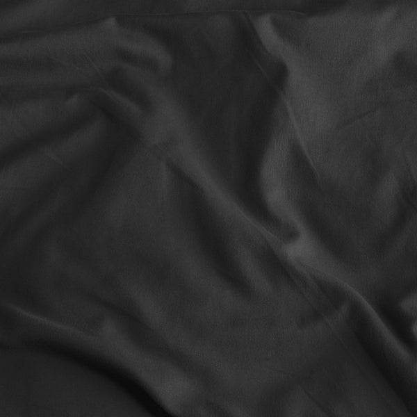 Sateen Cotton 2 in 1 Pillowcase | Black | 60cm x 70cm - The Bedding & Blankets Store