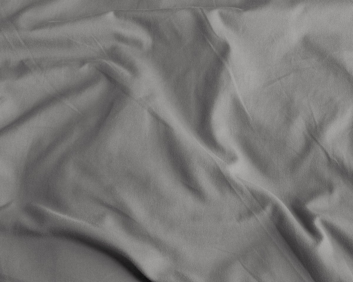Sateen Cotton 2 in 1 Pillowcase | Grey | 60cm x 70cm - The Bedding & Blankets Store