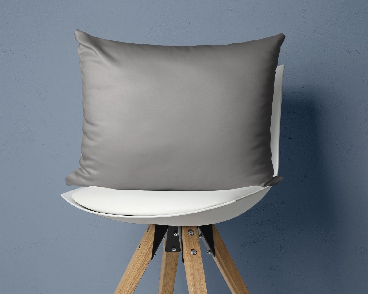 Sateen Cotton 2 in 1 Pillowcase | Grey | 60cm x 70cm - The Bedding & Blankets Store