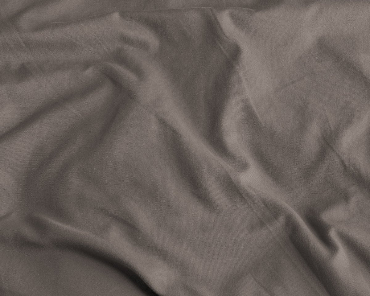 Sateen Cotton 2 in 1 Pillowcase | Taupe | 60cm x 70cm - The Bedding & Blankets Store