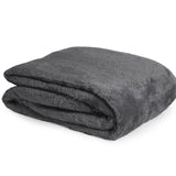 Teddy Fleece Throw | Anthracite Grey | 150cm x 200cm - The Bedding & Blankets Store