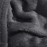 Teddy Fleece Throw | Anthracite Grey | 150cm x 200cm - The Bedding & Blankets Store