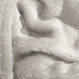 Teddy Fleece Throw | Beige | 150cm x 200cm - The Bedding & Blankets Store