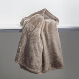 Teddy Fleece Throw | Deep Taupe | 150cm x 200cm - The Bedding & Blankets Store