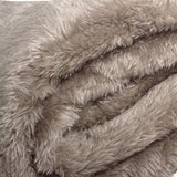 Teddy Fleece Throw | Deep Taupe | 150cm x 200cm - The Bedding & Blankets Store