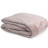 Teddy Fleece Throw | Pink | 150cm x 200cm - The Bedding & Blankets Store