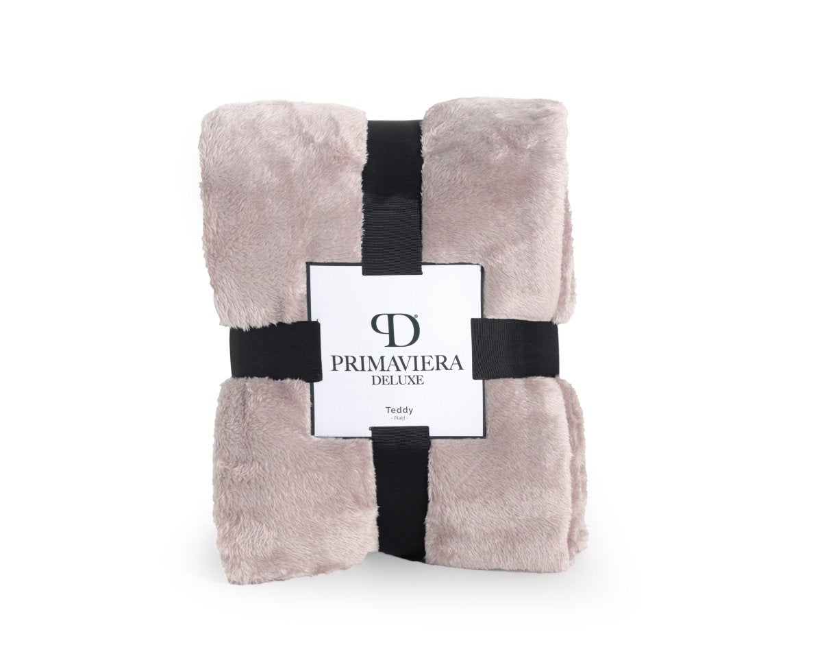 Teddy Fleece Throw | Pink | 150cm x 200cm - The Bedding & Blankets Store