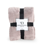 Teddy Fleece Throw | Pink | 150cm x 200cm - The Bedding & Blankets Store