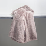 Teddy Fleece Throw | Pink | 150cm x 200cm - The Bedding & Blankets Store