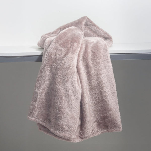 Teddy Fleece Throw | Pink | 150cm x 200cm - The Bedding & Blankets Store