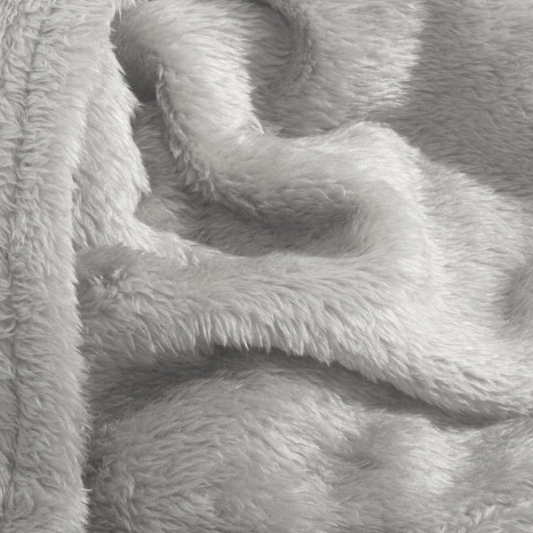 Teddy Fleece Throw | Taupe | 150cm x 200cm - The Bedding & Blankets Store