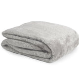 Teddy Fleece Throw | Taupe | 150cm x 200cm - The Bedding & Blankets Store