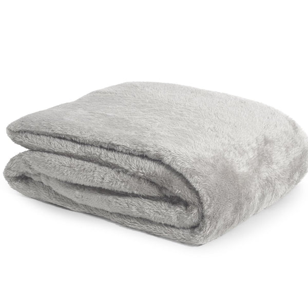 Teddy Fleece Throw | Taupe | 150cm x 200cm - The Bedding & Blankets Store