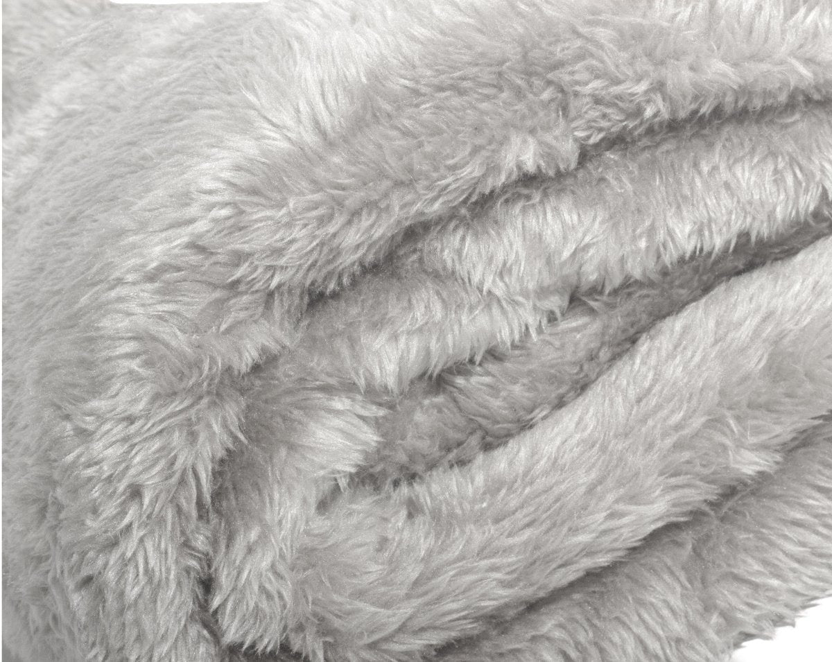 Teddy Fleece Throw | Taupe | 150cm x 200cm - The Bedding & Blankets Store