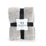 Teddy Fleece Throw | Taupe | 150cm x 200cm - The Bedding & Blankets Store