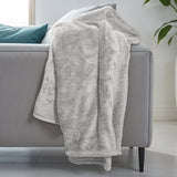 Teddy Fleece Throw | Taupe | 150cm x 200cm - The Bedding & Blankets Store