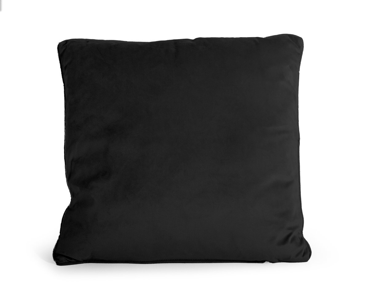 Velvet Cushion | Black | 50cm x 50cm - The Bedding & Blankets Store