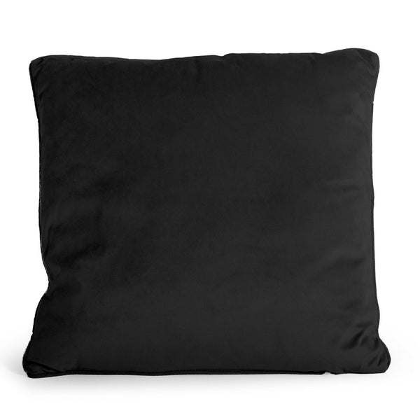 Velvet Cushion | Black | 50cm x 50cm - The Bedding & Blankets Store