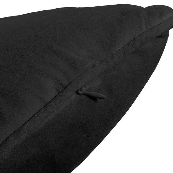 Velvet Cushion | Black | 50cm x 50cm - The Bedding & Blankets Store