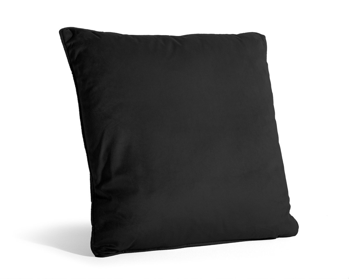 Velvet Cushion | Black | 50cm x 50cm - The Bedding & Blankets Store