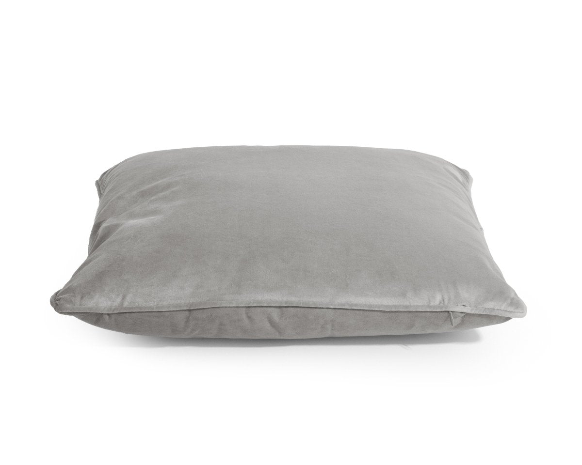 Velvet Cushion | Grey | 50cm x 50cm - The Bedding & Blankets Store