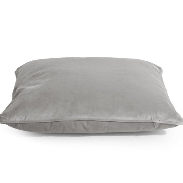 Velvet Cushion | Grey | 50cm x 50cm - The Bedding & Blankets Store