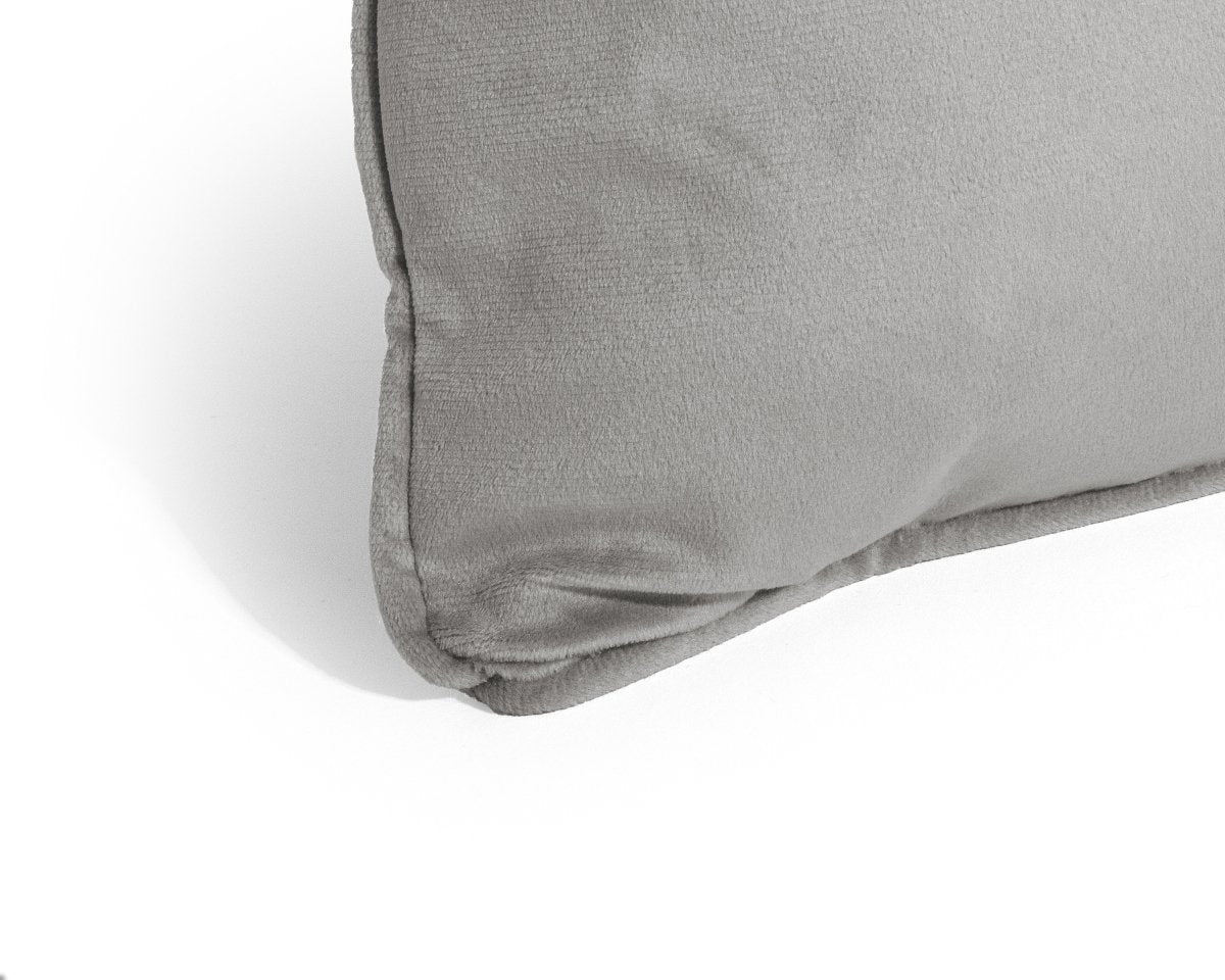Velvet Cushion | Grey | 50cm x 50cm - The Bedding & Blankets Store