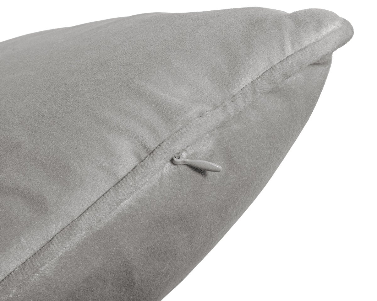Velvet Cushion | Grey | 50cm x 50cm - The Bedding & Blankets Store