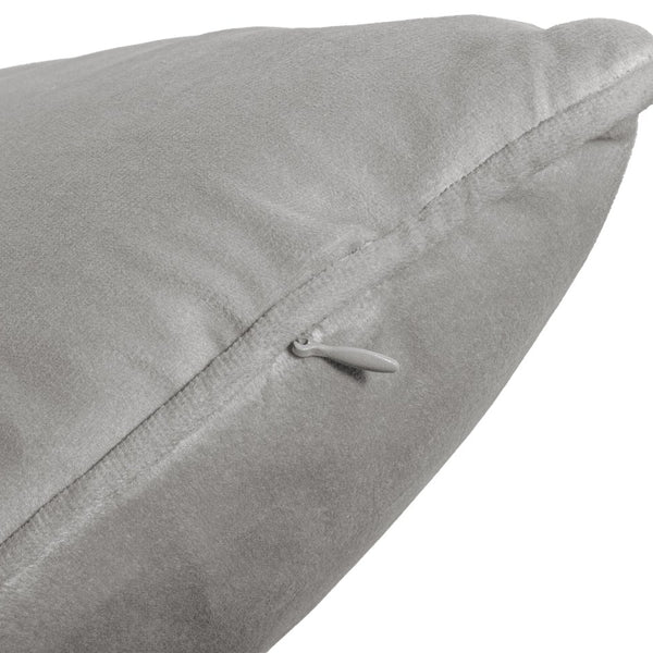 Velvet Cushion | Grey | 50cm x 50cm - The Bedding & Blankets Store