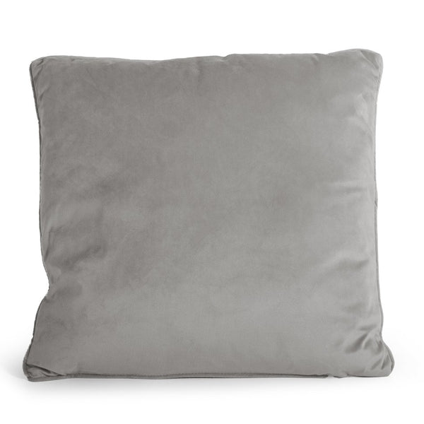 Velvet Cushion | Grey | 50cm x 50cm - The Bedding & Blankets Store
