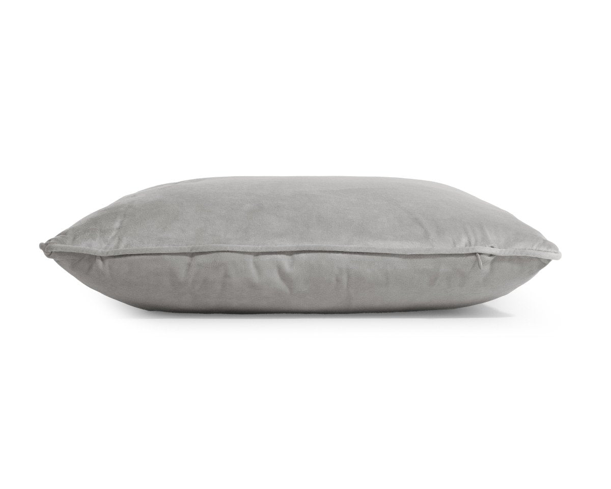 Velvet Cushion | Grey | 50cm x 50cm - The Bedding & Blankets Store