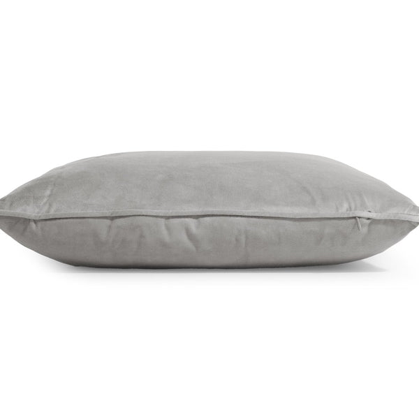 Velvet Cushion | Grey | 50cm x 50cm - The Bedding & Blankets Store