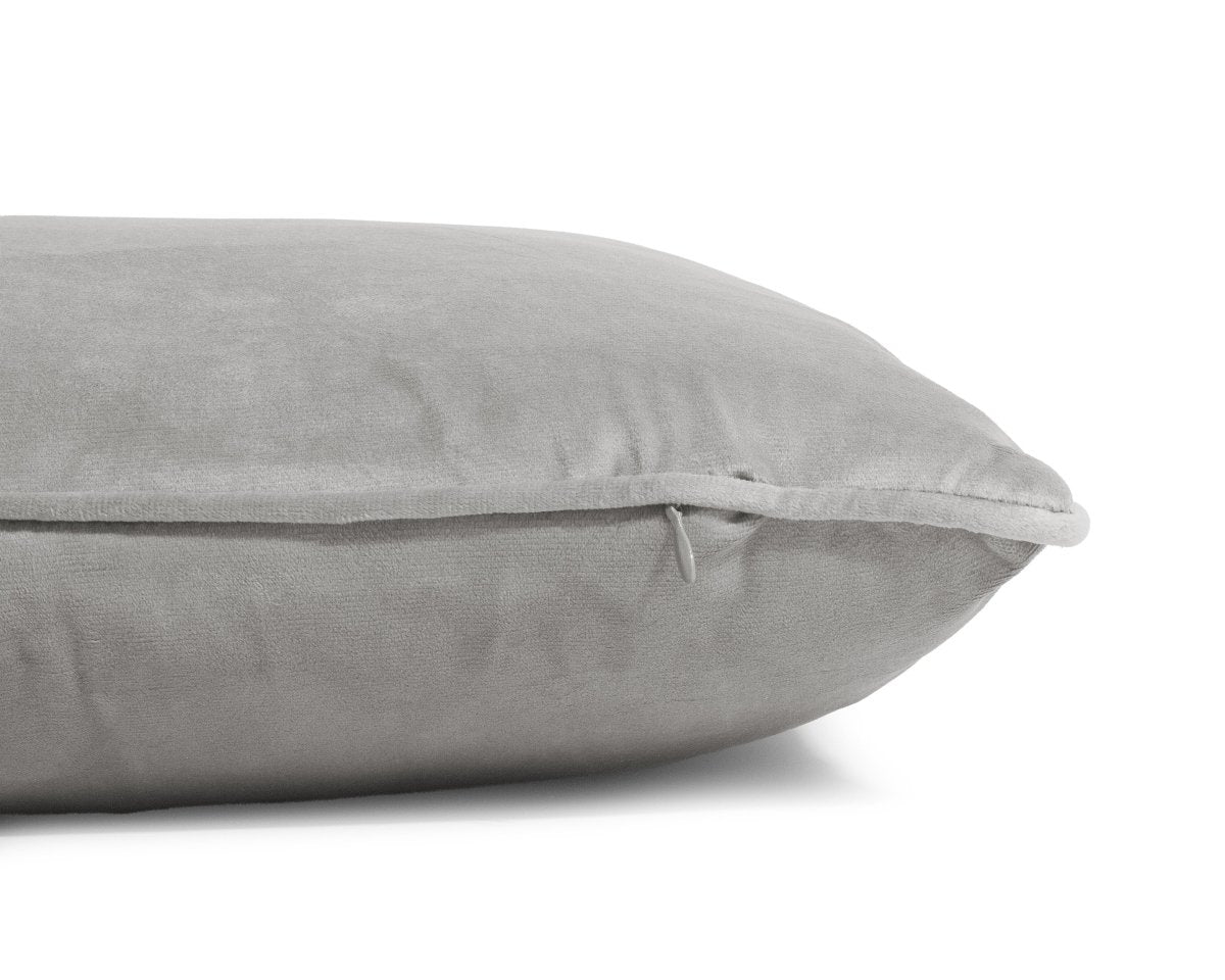Velvet Cushion | Grey | 50cm x 50cm - The Bedding & Blankets Store