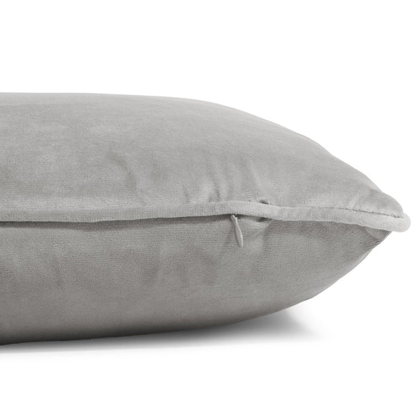 Velvet Cushion | Grey | 50cm x 50cm - The Bedding & Blankets Store