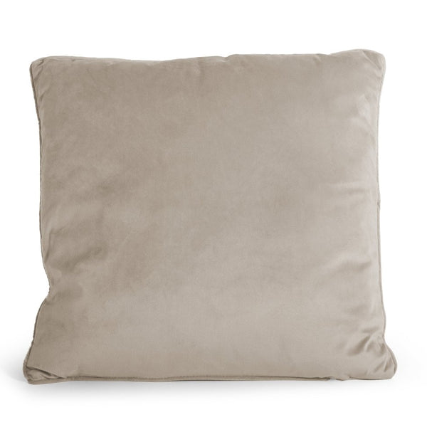 Velvet Cushion | Taupe | 50cm x 50cm - The Bedding & Blankets Store