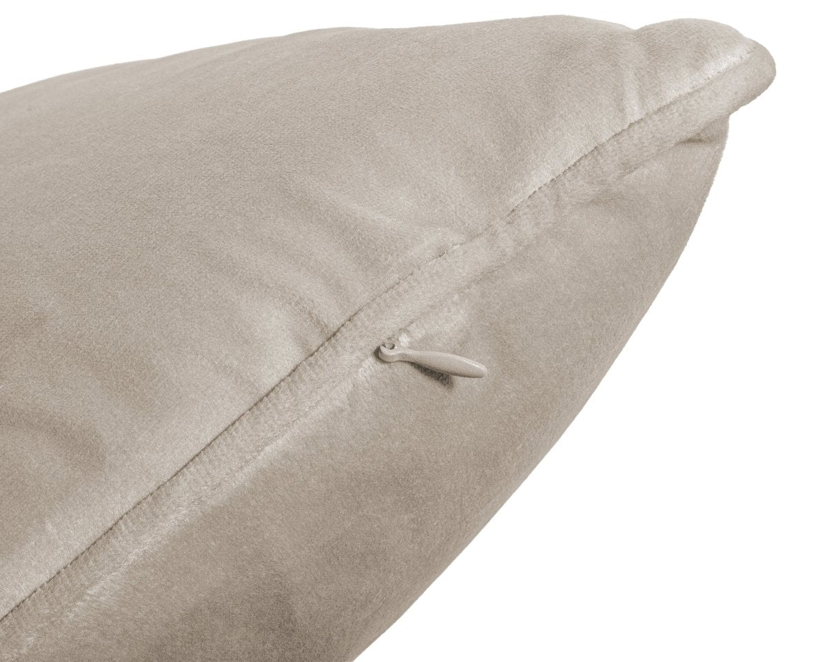 Velvet Cushion | Taupe | 50cm x 50cm - The Bedding & Blankets Store