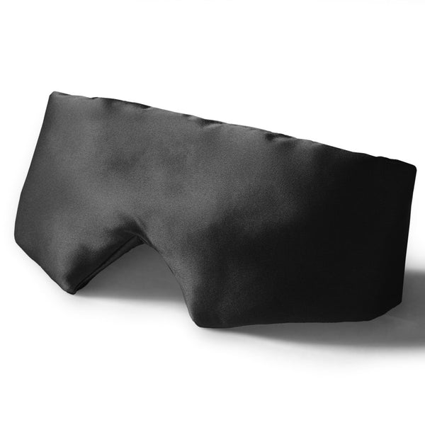 Mulberry Silk Sleep Mask Deepsleep | Black | 68 x 12cm - The Bedding & Blankets Store