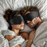 Mulberry Silk Sleep Mask Deepsleep | Black | 68 x 12cm - The Bedding & Blankets Store