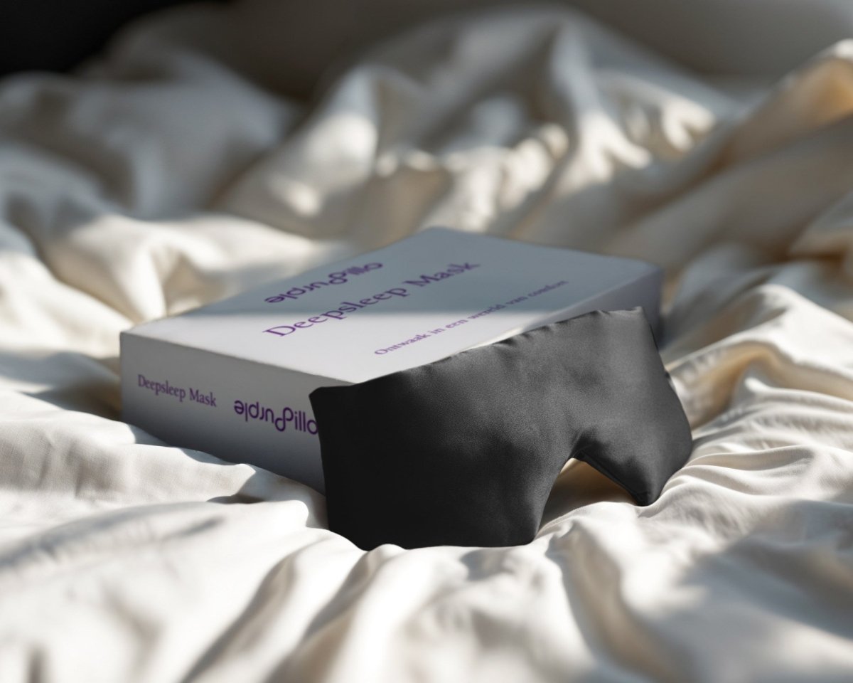 Mulberry Silk Sleep Mask Deepsleep | Black | 68 x 12cm - The Bedding & Blankets Store