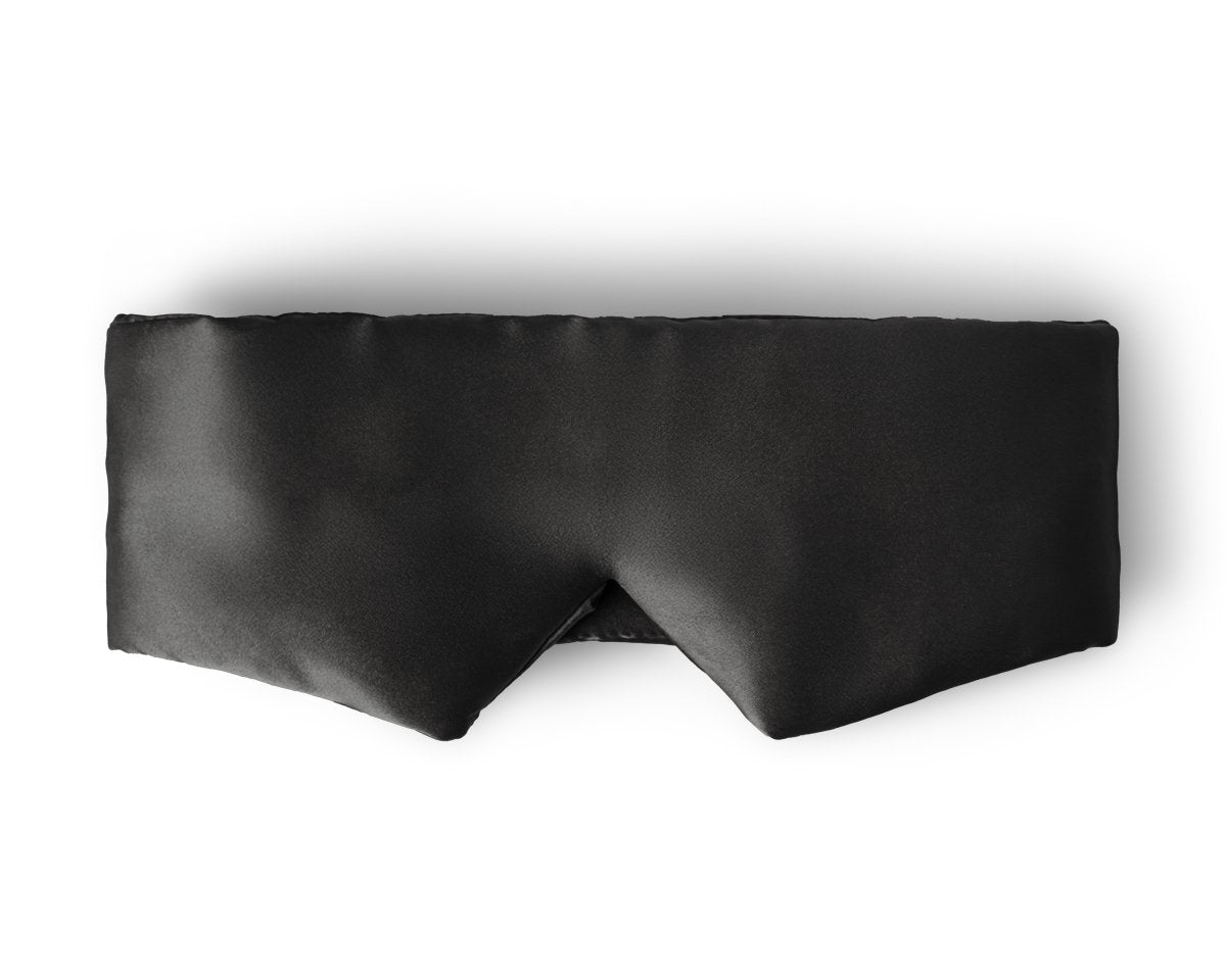 Mulberry Silk Sleep Mask Deepsleep | Black | 68 x 12cm - The Bedding & Blankets Store