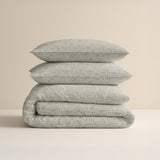 100% Brushed Cotton Duvet Cover Set Claire | Sand | King - 240cm (W) x 200cm (L) - The Bedding & Blankets Store