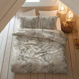 100% Brushed Cotton Duvet Cover Set Essence | Sand | King - 240cm (W) x 200cm (L) - The Bedding & Blankets Store