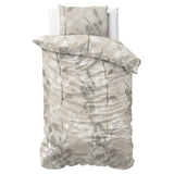 100% Brushed Cotton Duvet Cover Set Essence | Sand | King - 240cm (W) x 200cm (L) - The Bedding & Blankets Store