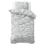 100% Brushed Cotton Duvet Cover Set Rosa | Grey | King - 240cm (W) x 200cm (L) - The Bedding & Blankets Store